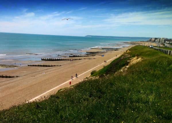 Sheila Davis was found dead on the beach below Galley Hill in Bexhill in February