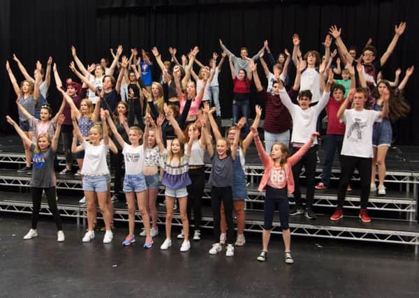 Steyning Grammar School students prepare for their 'We Will Rock You' summer musical