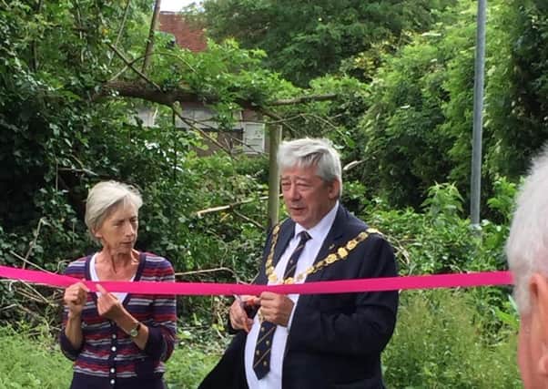 Chichester mayor, Cllr Budge opens brewery.