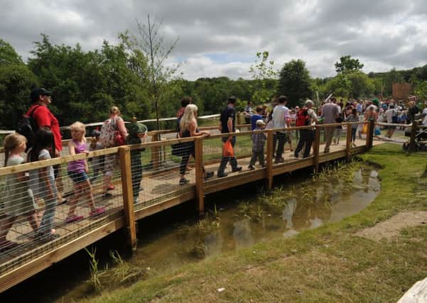 Dinosaur Island official opening in Southwater Country Park  in July 2015 (Pic by Jon Rigby)