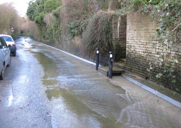 The flooding levels seen here are typical of the last six months of year, said residents