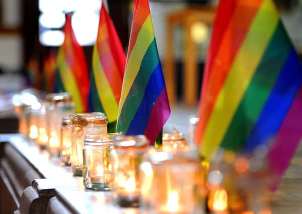 At St Paul's Art Centre in Worthing a vigil was held for victims of the Orlando shootings and Jo Cox. Picture: Steve Robards