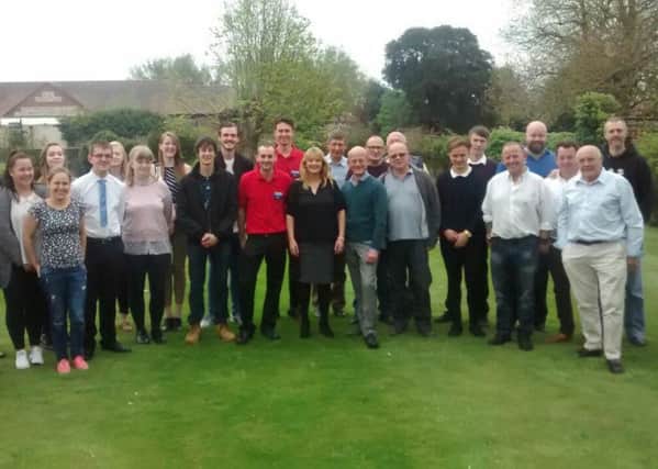 The new team at a welcome day at the Avisford park hotel, Arundel