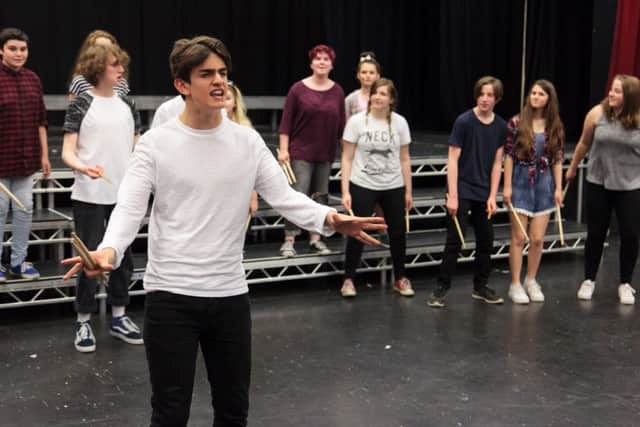 Steyning Grammar School students prepare for We Will Rock You