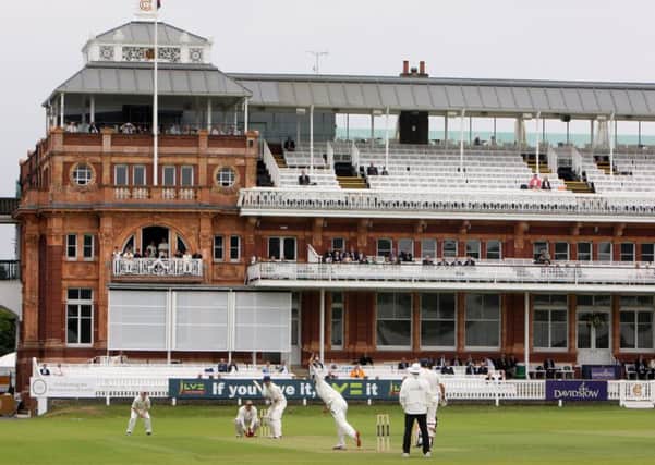 The weather intervened at Lord's