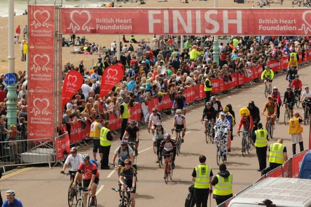 Road closures during BHF London to Brighton bike ride