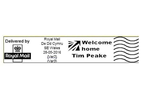 Tim Peake's postmark to be released June 20