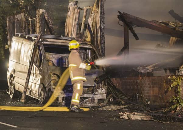 The Heathfield blaze at a derelict mill, Station Road. Picture by Nick Fontana.