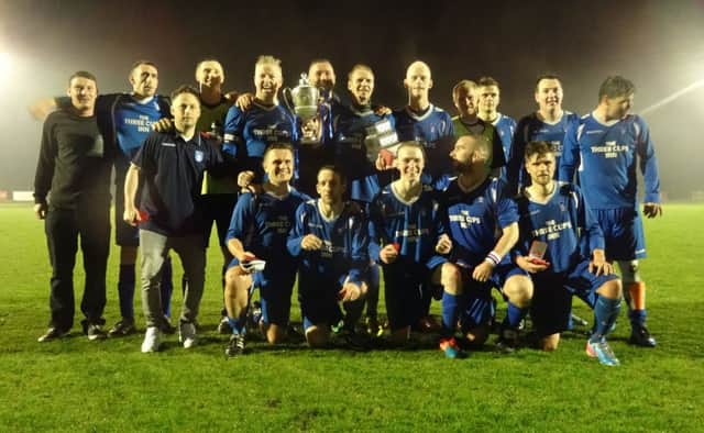 The Punnetts Town team which beat Bexhill Rovers 3-1 in the final of the Hastings & District FA Lower Divisions Cup but has now been stripped of the trophy