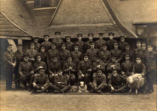 Royal Sussex Regiment 'Lowther's Lambs' Battalion Officers at Cooden 1915.