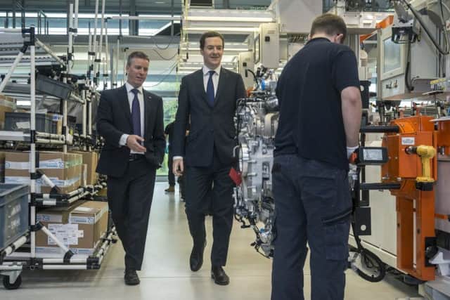 Chancellor George Osborne visits Ricardo's Shoreham Technical Centre (photo by Adam Bronkhorst). SUS-160621-094555001