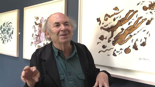 Quentin Blake exhibition at Jerwood Gallery, Hastings, in 2015. SUS-150507-091003001