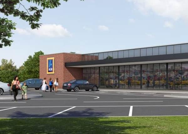 If Iceland are granted permission, it will mean four supermarkets close by, with Aldi (pictured) also moving to Barnfield Drive, and Sainsbury's and Lidl just south