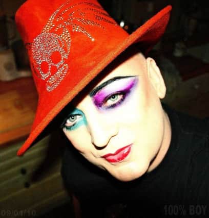 Boy George will be donating one of his Philip Treacy hats to Worthing Scope's online auction which will raise money for the charity