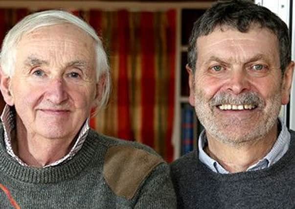 From left, Peter Browne and Merv Huggett