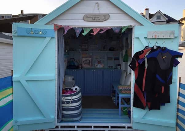 No. 14 at Bexhill beach is owned by Lisa Hammond. Photo courtesy of Towergate Insurance