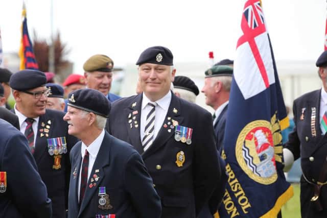 Veterans at the event. Picture by Eddie Mitchell.