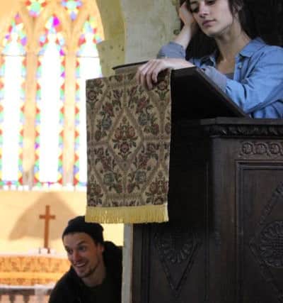Megan Grech as Juliet and Harry Boaz as Romeo