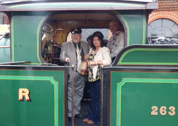 Crawley District Scouts celebrate the movement's centenary with a  hike on Blacklands Farm Guide Site and day out on the Bluebell Railway - submitted picture