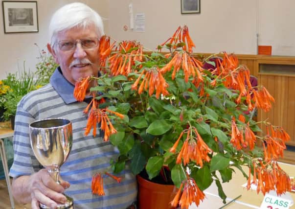 Barry Bezants won the J.F. Passmore Cup for best pot plant