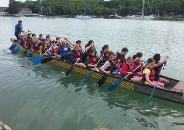 Loxwood Primary School pupils during their trip to the Isle of Wight