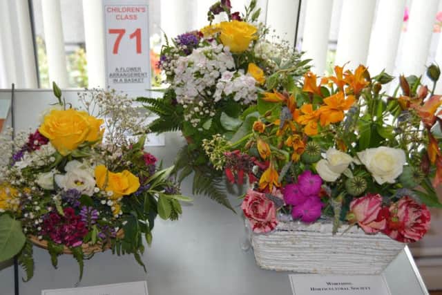 Children's flower arrangements