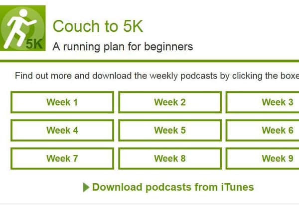 Couch to 5K is a nine-week running plan