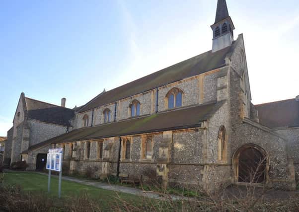 5/3/14- St Barnabas Church, Bexhill- need to raise funds to repair erosion of the stone window openings SUS-140503-132646001