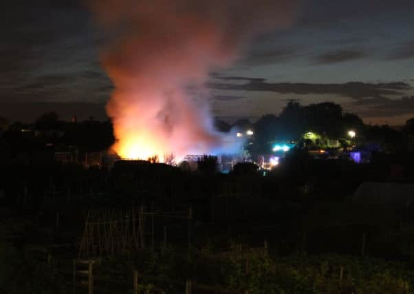 The fire in Tarring last night. Photo: Amber Cater SUS-160307-132226001