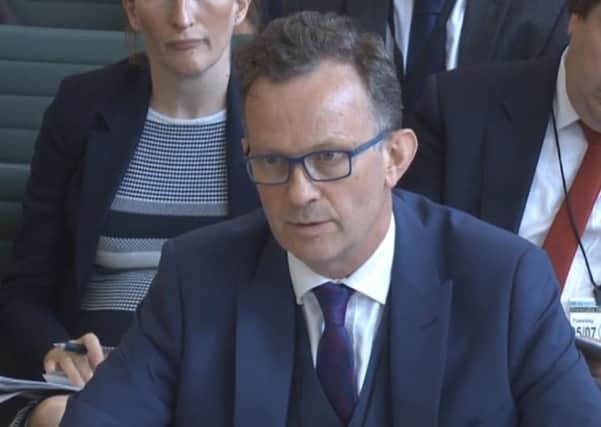 Charles Horton, Chief Executive Officer, Govia Thameslink Railway, speaking at the House of Commons Transport Select Committtee (from parliament.tv). SUS-160507-111900001