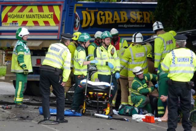 UPDATE: Man dies after taxi and lorry crash in Horsham