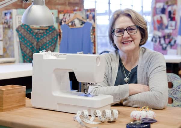 Joyce Bellingham on the Great British Sewing Bee BBC2 TV programme SUS-160507-165156001