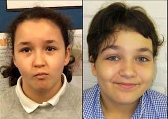 (Left to right) Zara and Safiyyah. Picture: Sussex Police SUS-160507-174041001