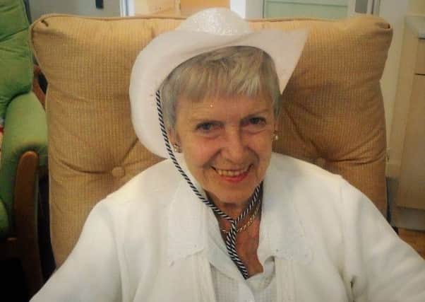 A resident at Croft Meadow care home in Steyning enjoying the country and western 'hoedown' fundraiser
