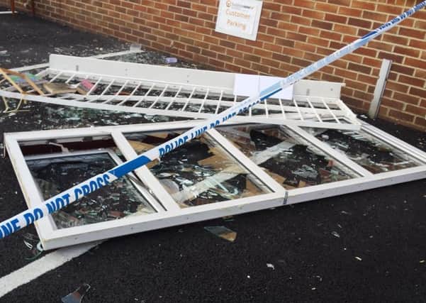 The scene of the break-in at Furniture Now! charity shop in Eastbourne SUS-160607-121853001
