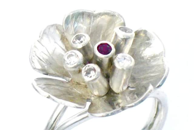 A sterling silver ring by Denise Bliss