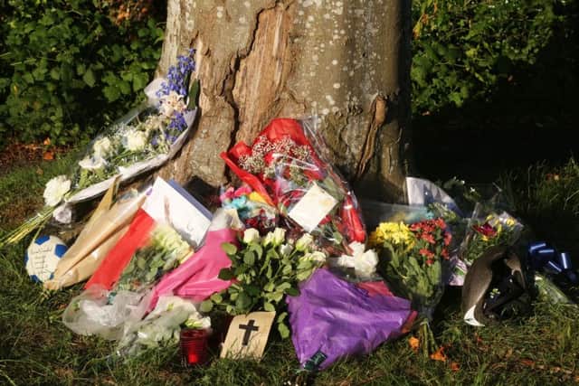 Floral tributes left in memory of Don Lock in Findon. Picture by Eddie Mitchell