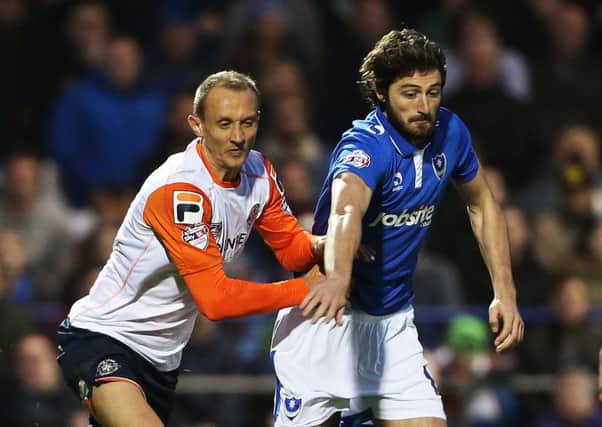 Adam Barton has been converted into a defender by Pompey boss Paul Cook   Picture: Joe Pepler