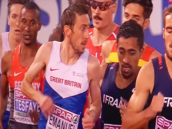 Lee Emanuel in action at the European Athletics Championships