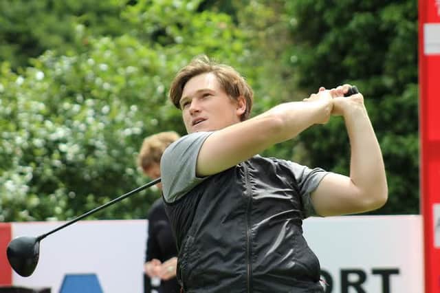 Tom Hayward collected his maiden Jamega Pro Golf Tour victory in Leatherhead earlier this month