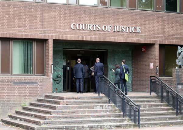 Portsmouth Crown Court GV

Joseph Miller, arrives at Portsmouth Crown Court today 11-7-16, aged 40, of Barnham Lane, Walberton, West Sussex is charged with theft of a Rolex watch form a dying patient in A&E at St Richards Hospital Chichester