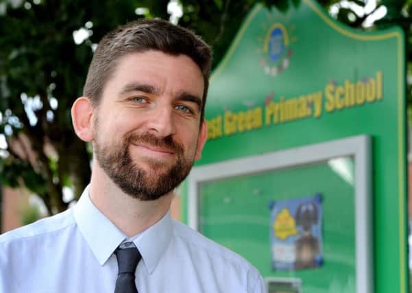 Andrew Hodgson (headteacher), West Green Primary School, West Green Drive, Crawley, West Sussex. Pic Steve Robards  SR1620798 SUS-161107-173657001