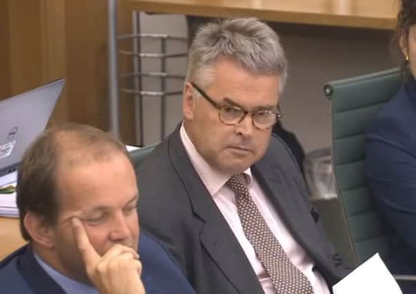 Tim Loughton at Home Affair Select Committee meeting which questioned Labour leader Jeremy Corbyn on anti-Semitism (photo from parliament.tv). SUS-161207-125645001