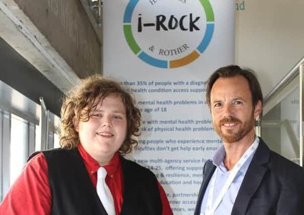 Actor Sam Coleman cuts the ribbon with Dr Rick Fraser,  Clinical Director of Children and Young Peoples Services at Sussex Partnership. SUS-161207-130841001