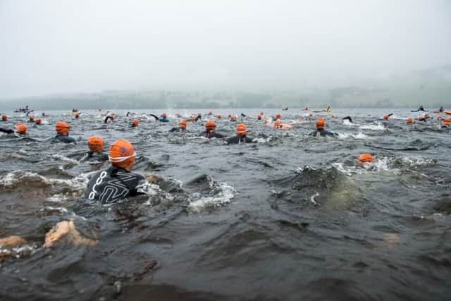 The Artemis Great Kindrochit Quadrathlon took place on Saturday in Loch Tay, Scotland. Picture: Ed Smith