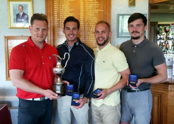 Team Goodfellas, winners of the overall trophy with 96 points. From left: Sam Bond, James Randall, Michael Bailey and Jack Brocklehurst.