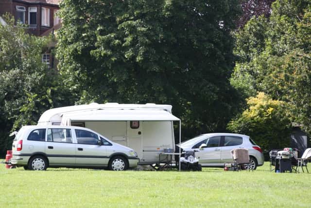 Travellers have been spotted in Victoria Park, Worthing. Picture: Eddie Mitchell