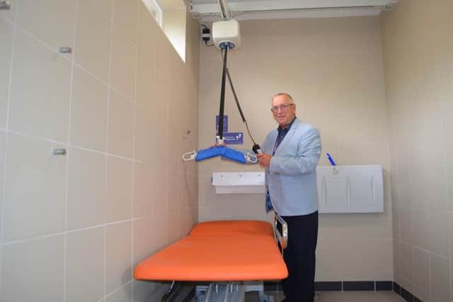 Councillor Roger Barrow, Cabinet Member for Environment at the now fully accessible facilities in Northgate Car Park, Chichester