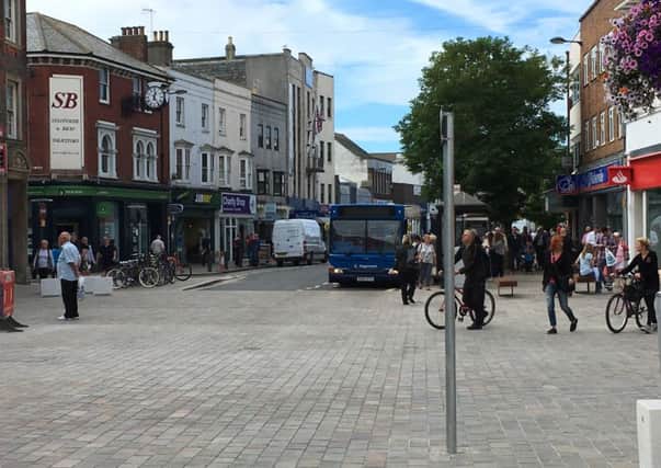 There have been reports of near misses between buses and pedestrians on Bognors newly paved High Street road