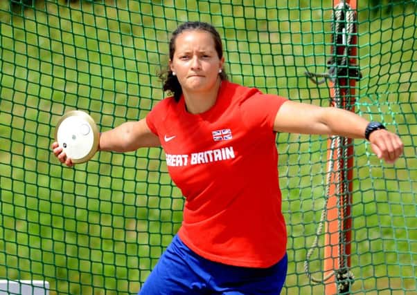 Olympic Discus thrower Jade Lally at Broadbridge Heath Leisure Centre. Pic Steve Robards SR1618863 SUS-161207-140632001